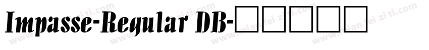 Impasse-Regular DB字体转换